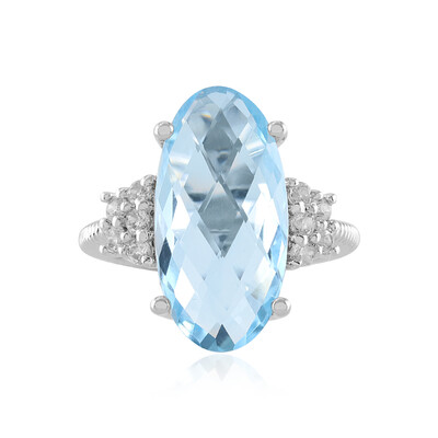 Sky Blue Topaz Silver Ring