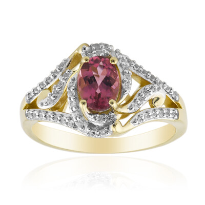 9K Brazilian Pink Tourmaline Gold Ring (Rifkind 1894 Collection)