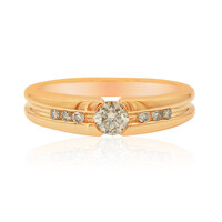 14K SI1 Argyle Rose De France Diamond Gold Ring