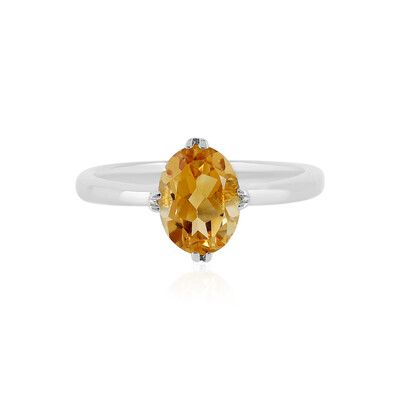 Citrine Silver Ring