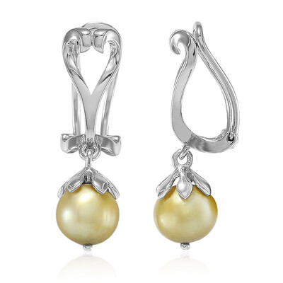 Freshwater pearl Silver ear clips (MONOSONO COLLECTION)