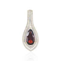 14K AAA Mozambique Garnet Gold Pendant (SUHANA)