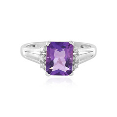 Uruguayan Amethyst Silver Ring