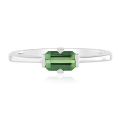 Benedito Green Tourmaline Silver Ring