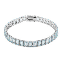 Sky Blue Topaz Silver Bracelet