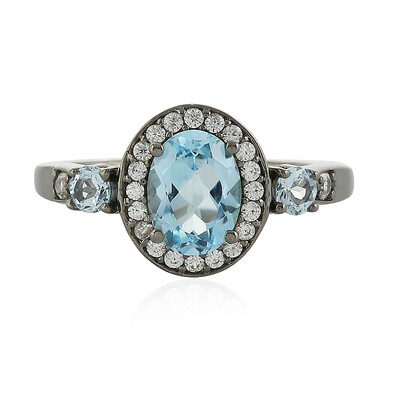 Sky Blue Topaz Silver Ring