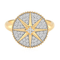 14K SI1 (G) Diamond Gold Ring