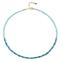 Blue Apatite Silver Necklace