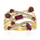 14K AAA Mozambique Ruby Gold Ring (CIRARI)