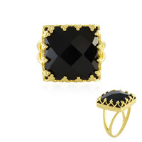 Black Onyx Silver Ring