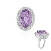 Rose de France Amethyst Silver Ring