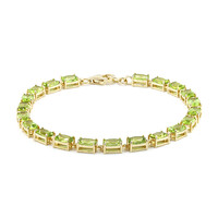 Burmese Peridot Silver Bracelet