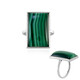 Malachite Silver Ring (MONOSONO COLLECTION)