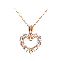 10K AAA Morganite Gold Necklace