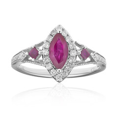 14K AAA Mozambique Ruby Gold Ring (CIRARI)