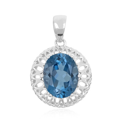 London Blue Topaz Silver Pendant