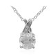 White Topaz Silver Necklace