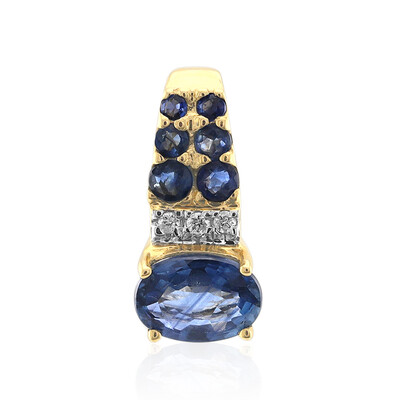 9K Kanchanaburi Sapphire Gold Pendant