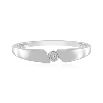 9K Flawless (F) Diamond Gold Ring