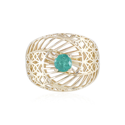 9K Zambian Emerald Gold Ring (Ornaments by de Melo)