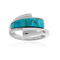 Kingman Blue Mojave Turquoise Silver Ring (Faszination Türkis)