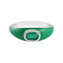 Green Onyx Silver Ring