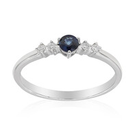 10K Ceylon Blue Sapphire Gold Ring