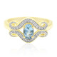 9K Santa Maria Africana Aquamarine Gold Ring