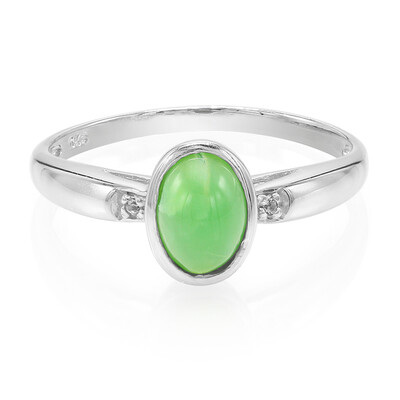 Imperial Chrysoprase Silver Ring