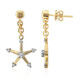 9K SI1 (G) Diamond Gold Earrings (Annette)