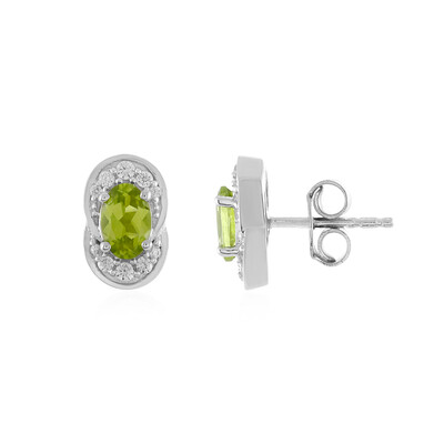 Peridot Silver Earrings