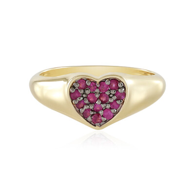 Ruby Silver Ring