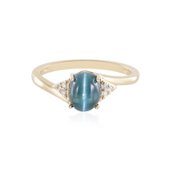 14K Cats Eye Indicolite Gold Ring (AMAYANI)