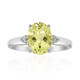 Lemon Citrine Silver Ring