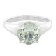 Green Amethyst Silver Ring