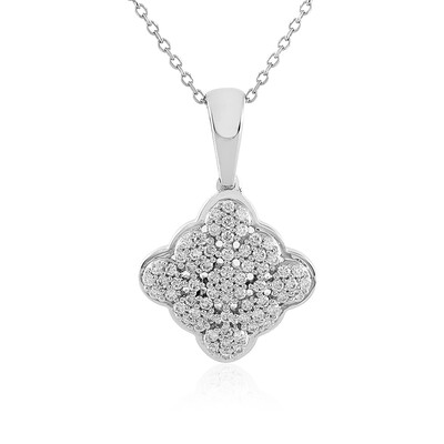 9K Flawless (F) Diamond Gold Necklace (LUCENT DIAMONDS)