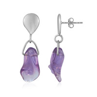 Amethyst Silver Earrings