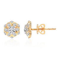 14K SI1 (G) Diamond Gold Earrings