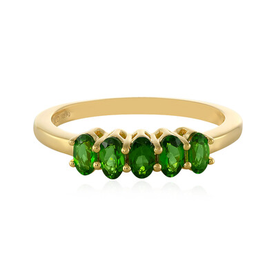 Russian Diopside Silver Ring