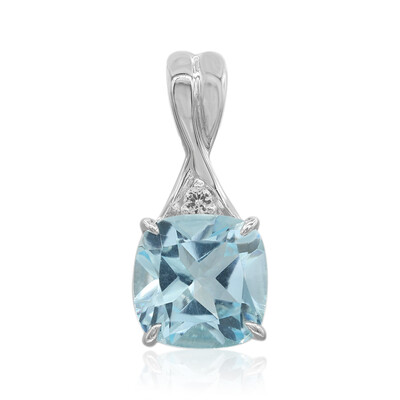 Sky Blue Topaz Silver Pendant