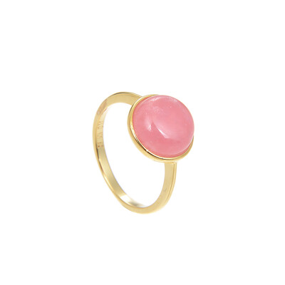 Rhodochrosite Silver Ring