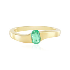 Colombian Emerald Silver Ring