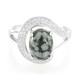 Snowflake Obsidian Silver Ring