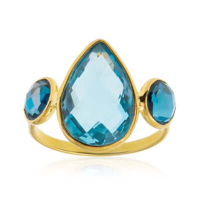 Sky Blue Topaz Silver Ring