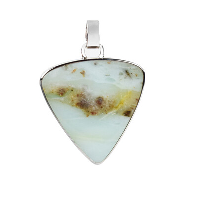 Pacific Chalcedony Silver Pendant