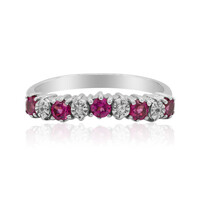 Rhodolite Silver Ring