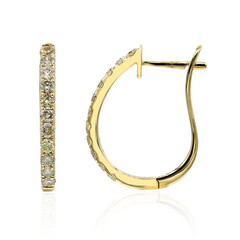 14K SI2 Fancy Diamond Gold Earrings (CIRARI)