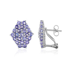 Tanzanite Silver Earrings