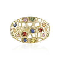 9K Fancy Sapphire Gold Ring (Ornaments by de Melo)