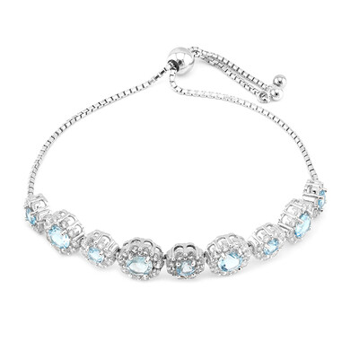 Swiss Blue Topaz Silver Bracelet